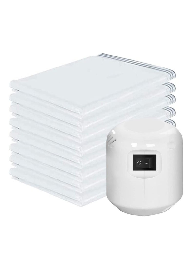 OKASA Premium Vacuum Storage Bag with Electric Pump, 6-Pack (2 Extra Large, 2 Large, 2 Medium), Reusable Space Saving Bag for Clothes, Mattresses, Blankets, Duvets, Pillows, Storage Space Saving.  - Image 1
