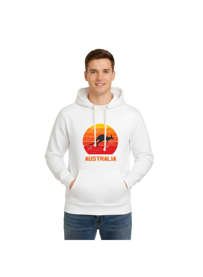 Australia Day Hoodie-Soft Cotton Pullover-Australia Themed Hoodie For Men And Women-Long Sleeve With Pockets-Perfect For Travel - Image 1