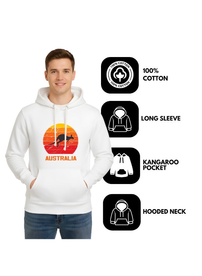 Australia Day Hoodie-Soft Cotton Pullover-Australia Themed Hoodie For Men And Women-Long Sleeve With Pockets-Perfect For Travel - Image 4