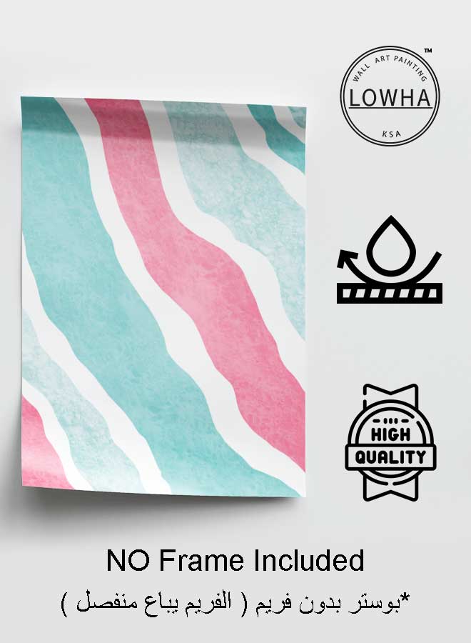 LOWHA Poster Painting Art With Four Separate Pieces Of Double-Sided Stickers Abstract For Home Bedroom Living Room And Office Decor - Image 3