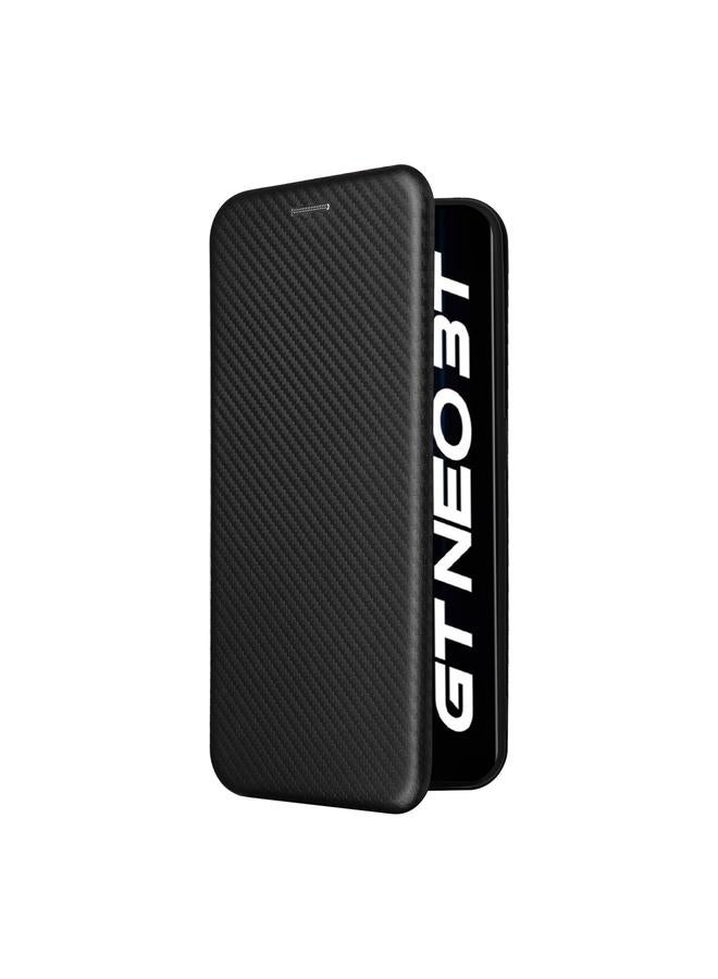 erorex Case For Realme GT Neo 3T / GT Neo2 5G Carbon Fiber Texture Flip Leather Phone Case - Image 2