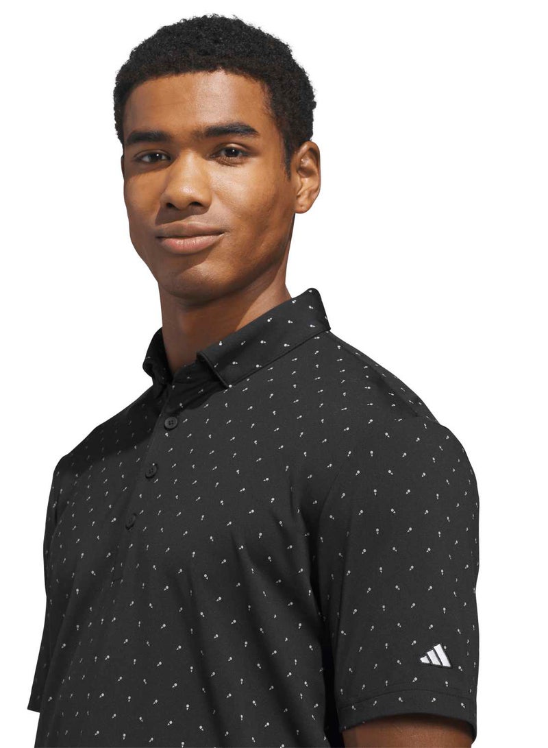 Adidas Ultimate365+ Mirco Print Polo Shirt - Image 5