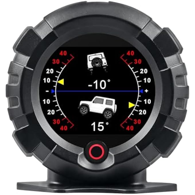 Azonee Gps Speedometer Inclinometer OffRoad Angle Meter Slope Meter Altimeter Tilt Sensor Overspeed Alarm For Car Suv 4X4 And Outdoor Adventures - Image 1