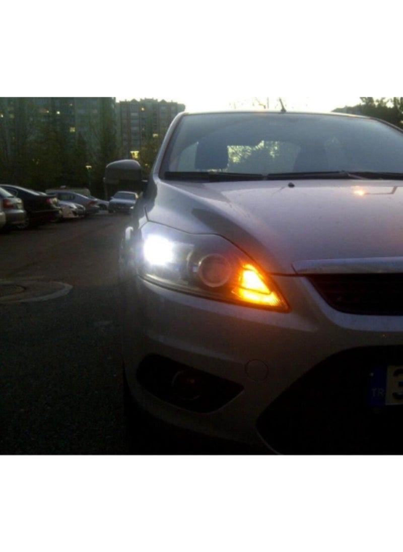 EC Shop Clskngarage Single Lampholder with Lens ORANGE33 LED Flat Nail 1156 LED Bulb & Signal  - Image 5