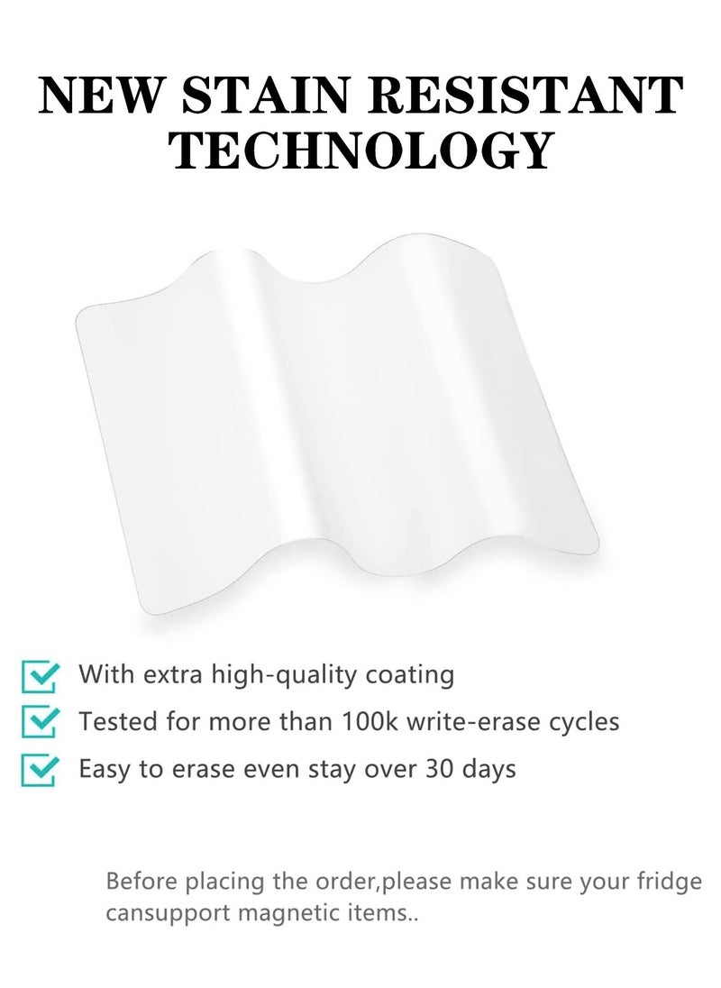 Meishida Magnetic Dry Erase White Board Sheet for Fridge , Whiteboard, 3 Pens and Eraser - Refrigerator White Board Planner & Organizer (42*30cm)  - Image 4
