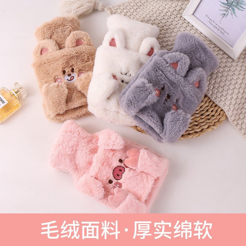 Plush Cloth Cover, Water Bottle Filled With Water, Removable And Washable Medium Cartoon Hand Warmer Bag, Thickeneded Liner, Labeling And Delivery - Image 3