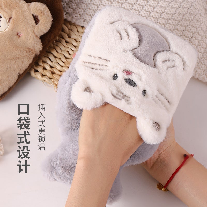 Plush Cloth Cover, Water Bottle Filled With Water, Removable And Washable Medium Cartoon Hand Warmer Bag, Thickeneded Liner, Labeling And Delivery - Image 5