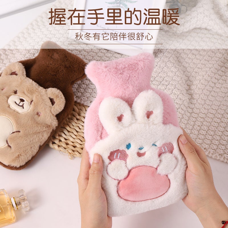 Plush Cloth Cover, Water Bottle Filled With Water, Removable And Washable Medium Cartoon Hand Warmer Bag, Thickeneded Liner, Labeling And Delivery - Image 4