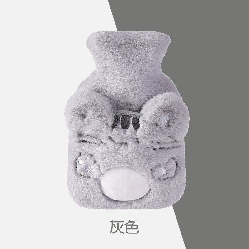 Plush Cloth Cover, Water Bottle Filled With Water, Removable And Washable Medium Cartoon Hand Warmer Bag, Thickeneded Liner, Labeling And Delivery - Image 1