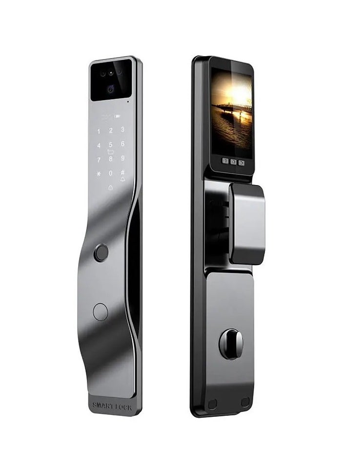 TUYA - Smart door lock equipped with a camera and supports Face ID, fingerprint, password, phone application (Tuya), card and key - S5 - Image 1