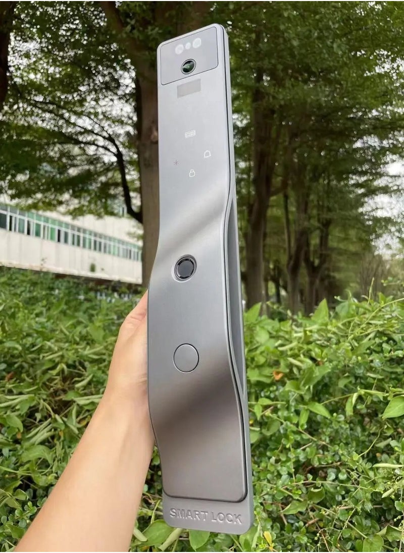 TUYA - Smart door lock equipped with a camera and supports Face ID, fingerprint, password, phone application (Tuya), card and key - S5 - Image 1