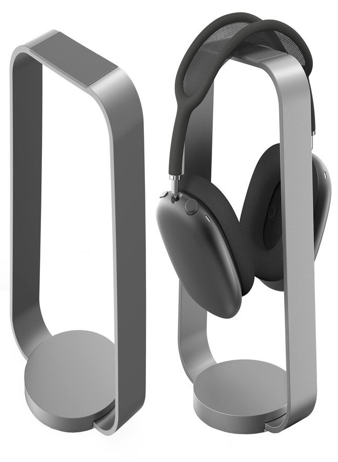 humancentric Headphone Stand Headset Holder in Space Gray, Weighted Aluminum Headphone Holder, Desk Headphone Hanger Displays and Holds Headsets, Works with Most Headphone Brands and Sizes - Image 2