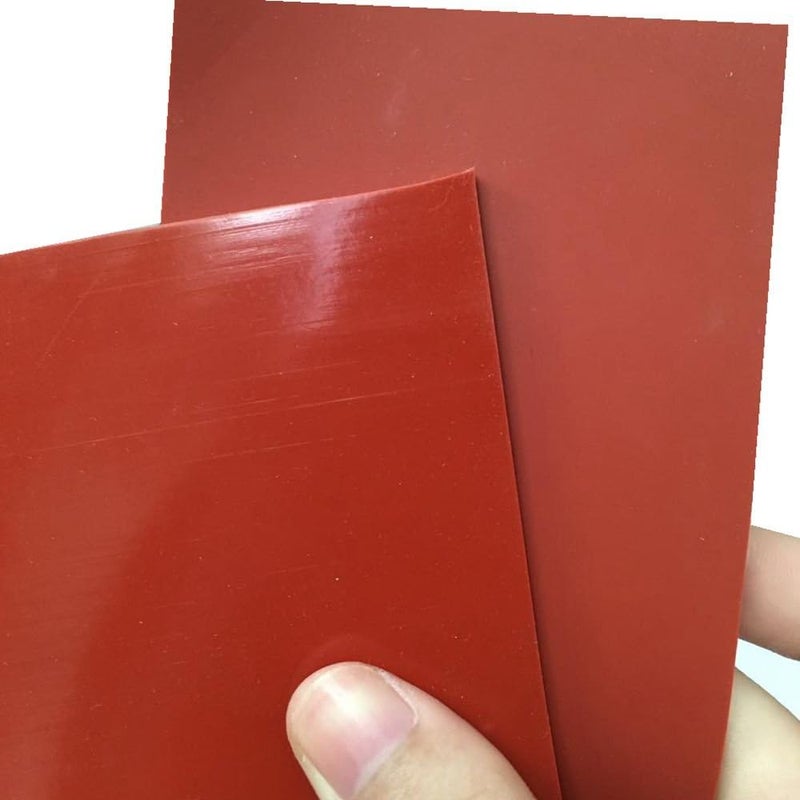 LMS Flexible Heat Resistant Silicone Rubber Sheeting, High Temp,Smooth Finish, Red 1/8 by 12 by 12 inch - Image 3