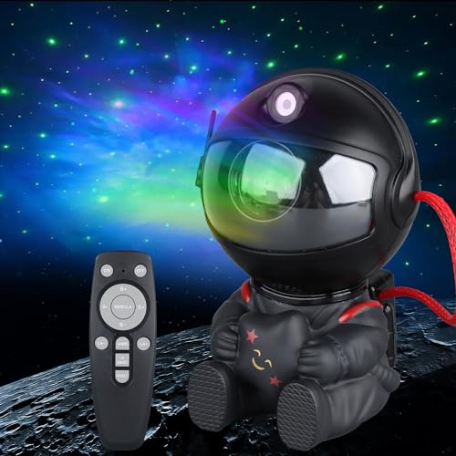 YXQUA Astronaut Star Projector, Star Projector Galaxy Light for Kids，8 Modes Remote and 270° Adjustable Led Lights for Bedroom, Girls Room Decoration, Home Theater, Ceiling, Timer(Original Black) - Image 1