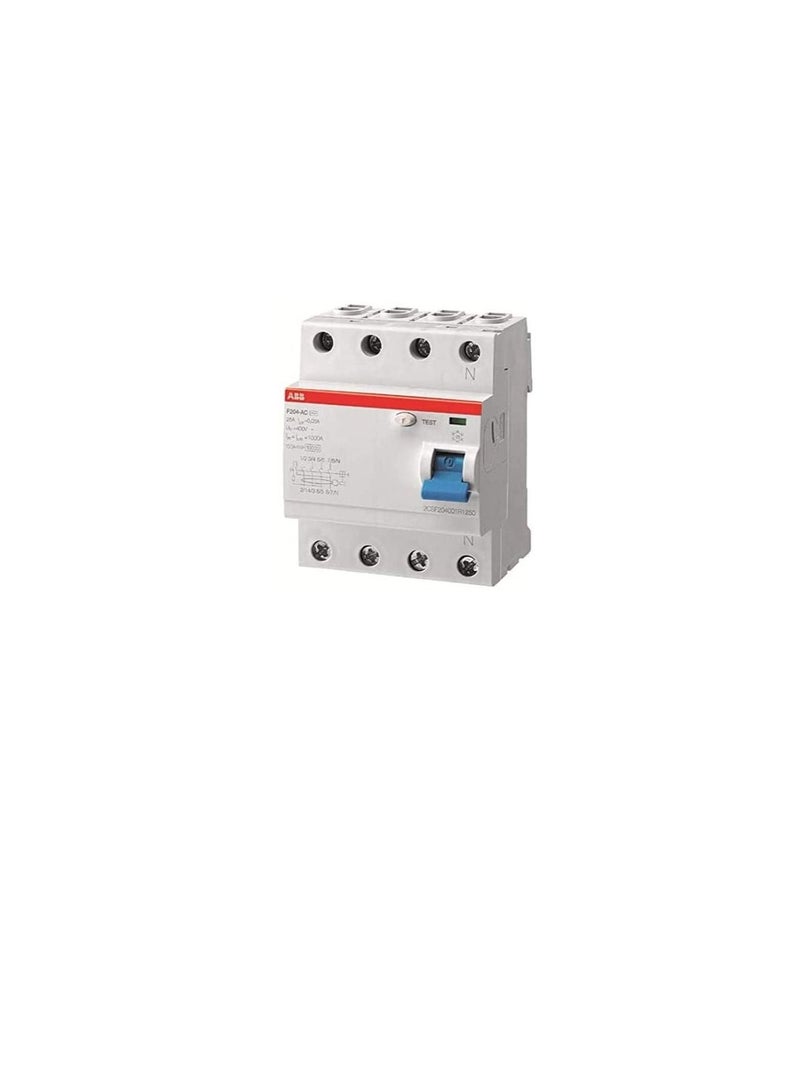 ABB ABB Earth leakage circuit breaker 100A 4P 300MA F204 100A/0.30 (ELCB)2CSF204005R3900 (F664)  - Image 2