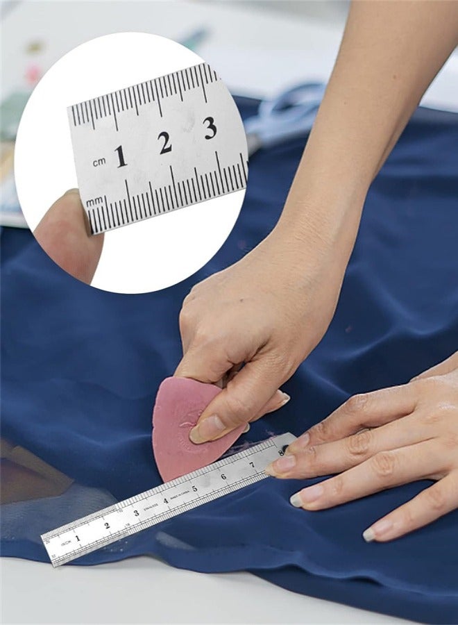 Stainless Steel Ruler, 3 Pcs Metal Ruler Straight Edge Measuring Tool 15cm，20cm, 30cm for Engineering, School, Office, Architect, Drawing - Image 5