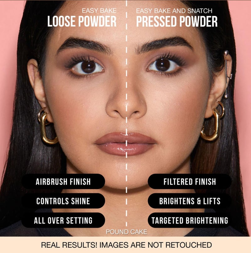 HUDA BEAUTY Easy Bake and Snatch Pressed Talc-Free Brightening and Setting Powder Poundcake - Image 5