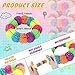 Honoson 24 Pcs Spiky Sensory Bracelet Anxiety Sensory Toys Fidget Toy Stress Relief Spiky Rings Rainbow No Latex Flexible Stretchy Wearable Toy Bracelet for Adults Kids Children - Image 4