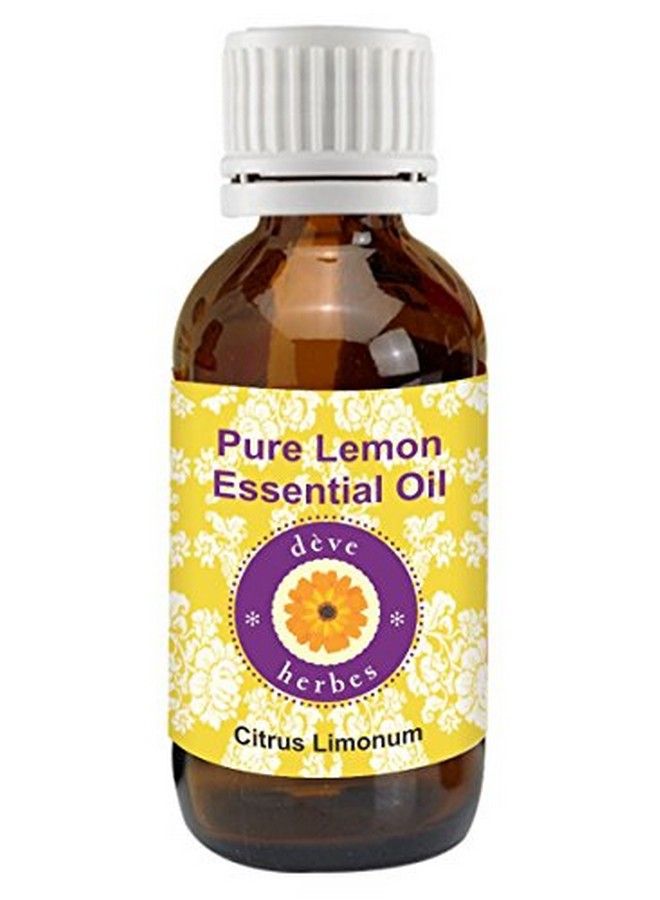 Deve Herbes Pure Lemon Essential Oil 15Ml (Citrus Limonum) 100% Natural Therapeutic Grade Steam Distilled - Image 1