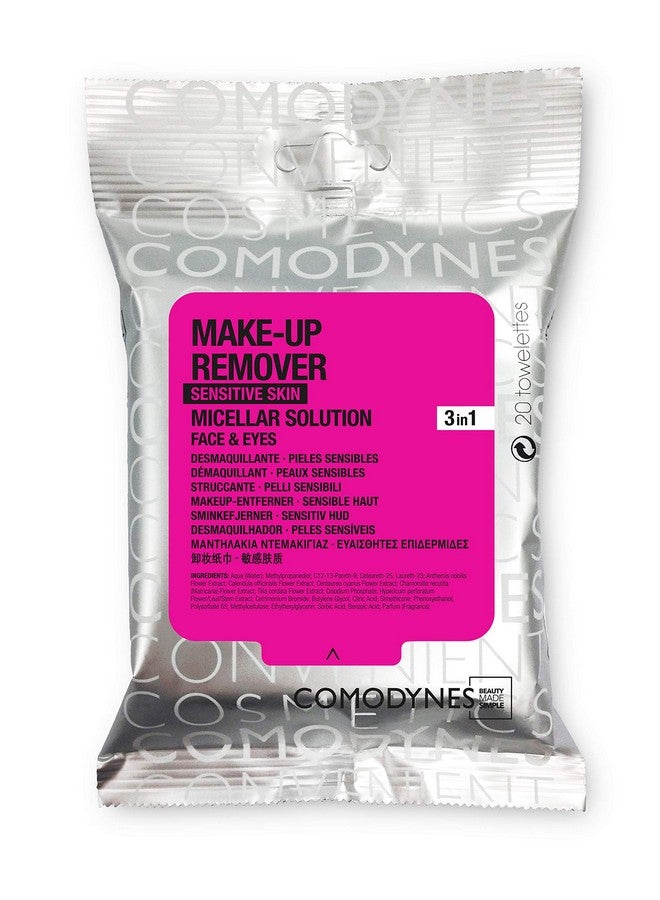 COMODYNES Comodynes Make Up Remover Towels for Face and Eyes, Oats (Sensitive skin) - 20 ea