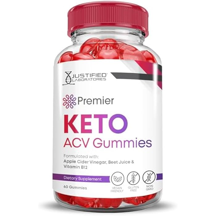 Justified Laboratories Premier Keto ACV Gummies Premier Keto Gummies Advanced 1000MG Apple Cider Vinegar Formulated with Pomegranate Beet Juice Powder B12 Vegan Non GMO 60 Gummys - Image 4
