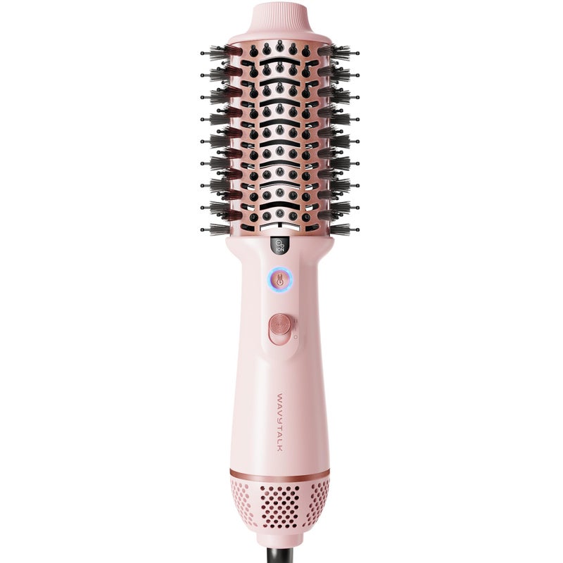 Wavytalk Dual Voltage Hair Dryer Brush for Europe and International Travel, 110V-240V Mini Jet Brush, Ionic Hair Dryer Brush Reduces Damage, Anti-Frizz Straight Hair, Curls and Blowouts, Volumizing - Image 1