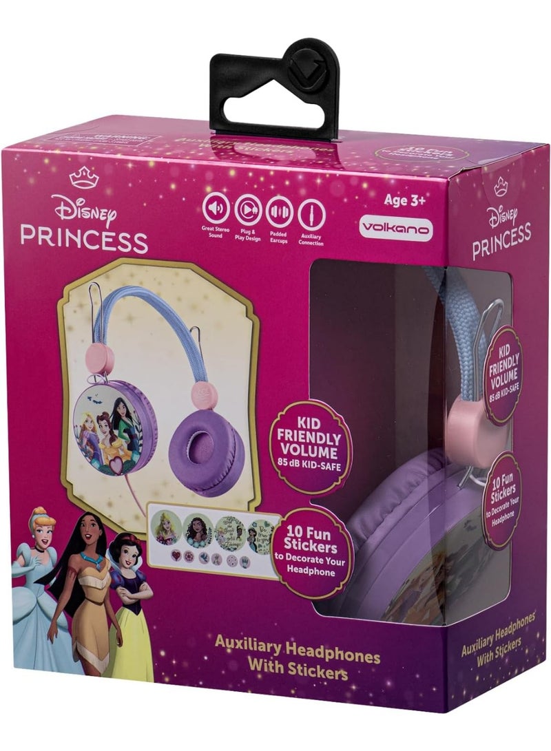 Volkano Disney Princess Aux Headphone With Stickers (DY-10903-PC2) - Image 5