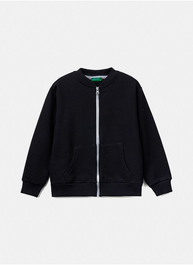 Benetton - Zip-Up Logan Print Sweatshirts - Image 1