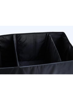 Sports Fabric Car Trunk Organizer Storage Box Foldable, With Small Pockets With Mitsubishi Logo - Multi Color  - Image 4