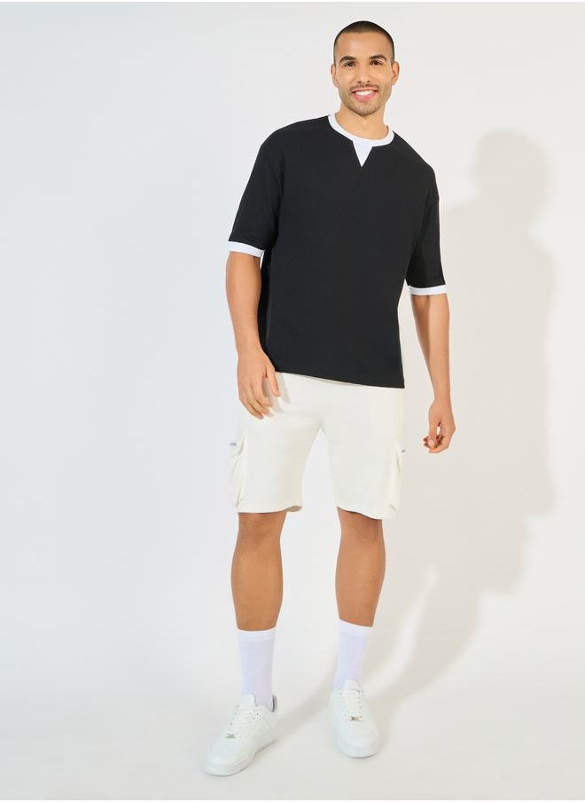 Styli Premium Waffle Knit Oversized T-Shirt  - Image 2