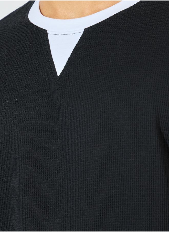 Styli Premium Waffle Knit Oversized T-Shirt  - Image 4