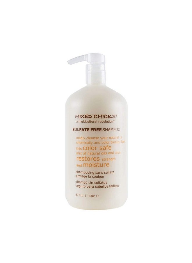 Mixed Chicks Sulfatefree Shampoo For Colored & Chemically Treated Hair 33 Fl.Oz  - Image 1