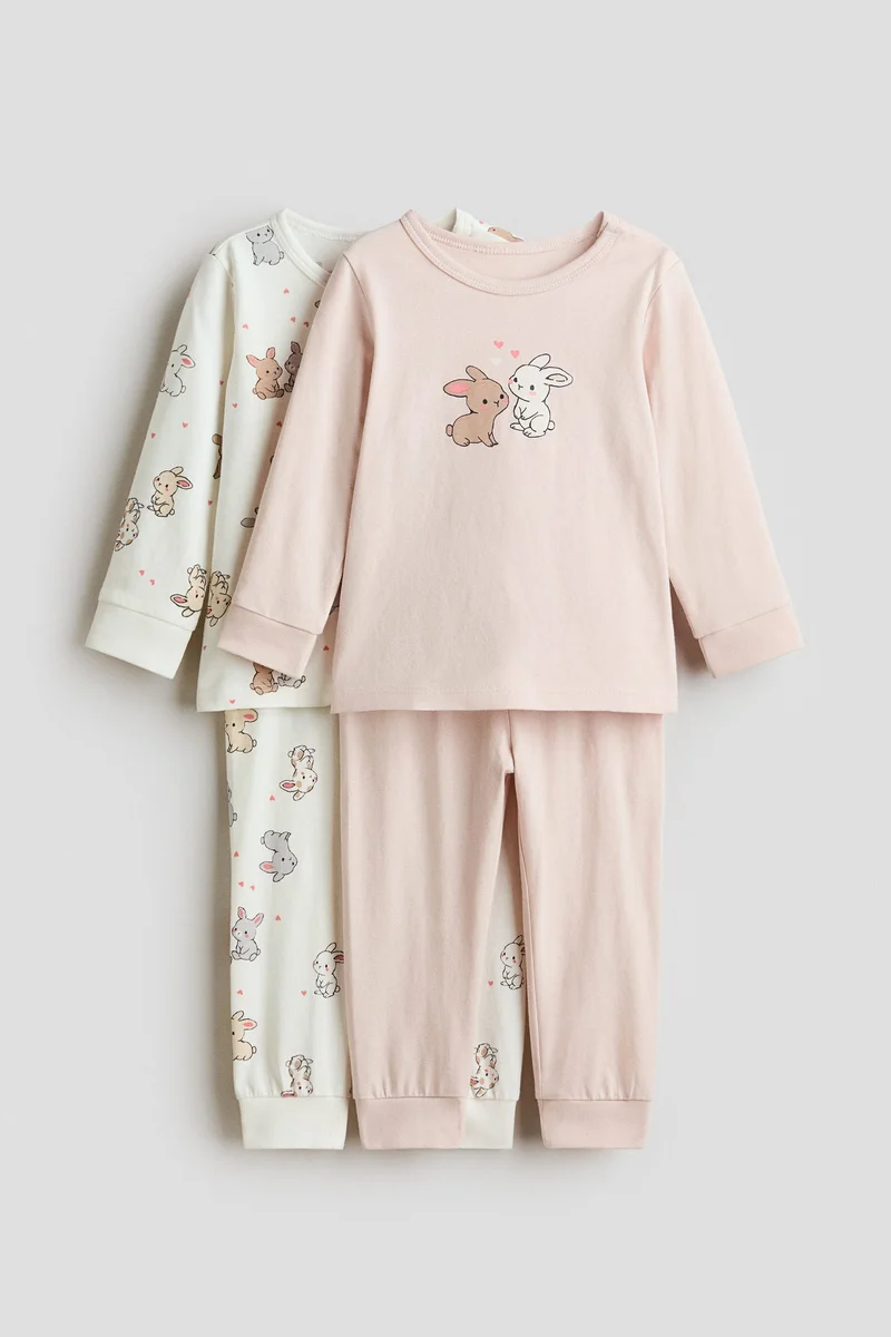 H&M 2-pack printed cotton pyjamas