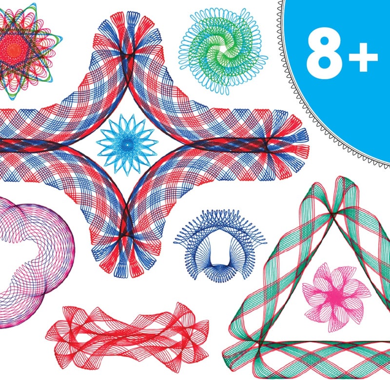 Spirograph Super 50th Anniversary Set –Arts and Crafts, Kids Toys, Art Supplies, Craft Supplies, Drawing Kit, Spiral Art, Classic Gear Design Kit, Case, Pens, Design Sheet Included, Ages 8+ - Image 5