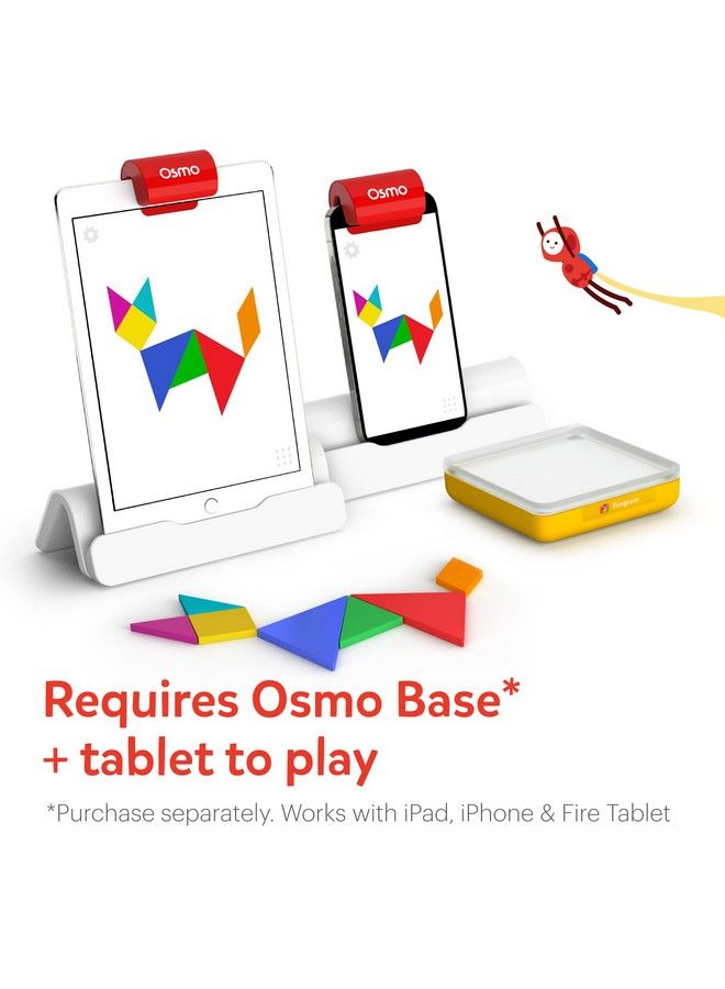 Osmo Genius Tangram For Iphone Ipad & Fire Tablet Ages 6 10 Use Shapes/Colors To Solve For Visual Puzzles (500+) Educational Learning Games Stem Toy Gifts Boy & Girl (Osmo Base Required)