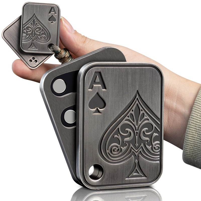 D.G.PLAYER DGPLAYER Fidget Toys Adults Pendants Magnetic Fidget Slider to Relieve Stress Tension Anxiety Improve Focus Find Inspiration Portable Design Grey - Image 3