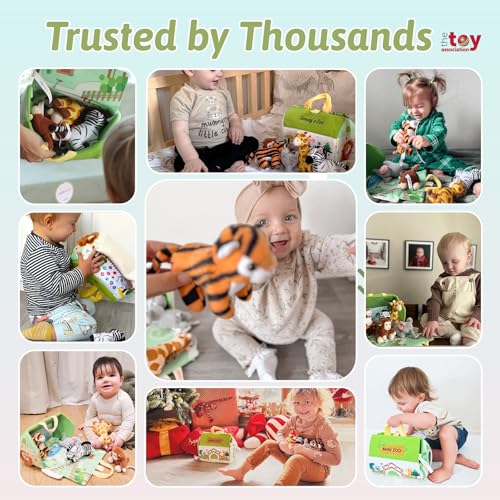 OUOZZZ 1 2 3 Year Old Toys Mini Zoo Stuffed Animals Set Interactive Plush Toys for Babies Toddlers TravelFriendly Huggable Portable Gift Safe Washable 98 - Image 5