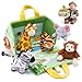 OUOZZZ 1 2 3 Year Old Toys Mini Zoo Stuffed Animals Set Interactive Plush Toys for Babies Toddlers TravelFriendly Huggable Portable Gift Safe Washable 98 - Image 2