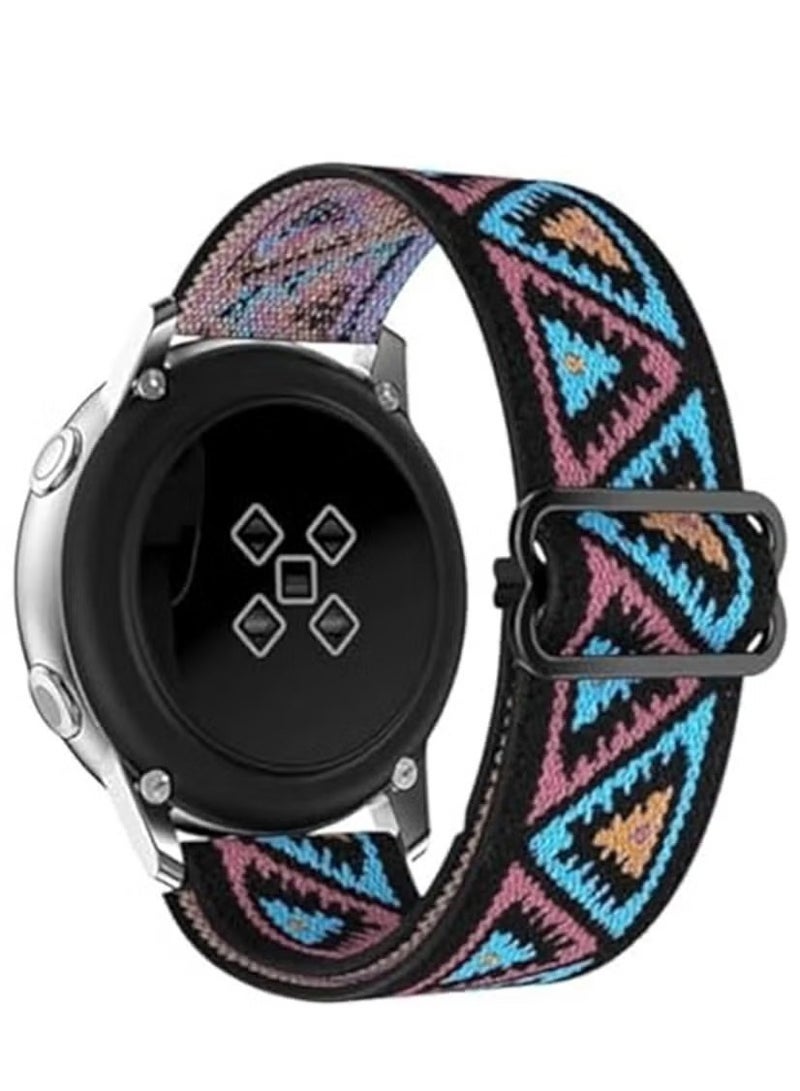 Strap Nylon Loop 20MM Band For Samsung Gear Sport/Watch6/Watch 4/Watch 5 /Watch 5 Pro /S2 classic/active 2 40mm 44mm/Amazfit GTS 2/3/ GTS 4/4 Mini/Bip 3/Pro/GTS 2 mini/GTS 2e/Bip U