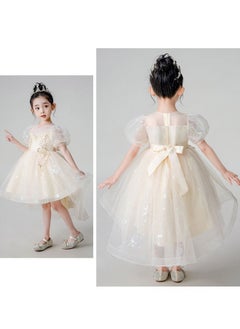 DUNISO Girls Dress, Kids Short Sleeves Lace Party Dresses with Tutu Skirt,Ball Gown, Flower Girl Dress for Princess Birthday Party  - Image 2