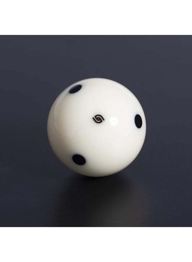 Aramith Tournament Black Billiard Pool Cue Ball 2 1/4" 6 Black Dots in a Blister - Image 3