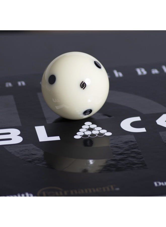 Aramith Tournament Black Billiard Pool Cue Ball 2 1/4" 6 Black Dots in a Blister - Image 4