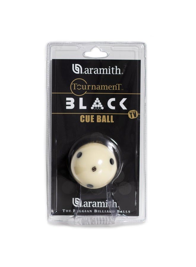 Aramith Tournament Black Billiard Pool Cue Ball 2 1/4" 6 Black Dots in a Blister - Image 5