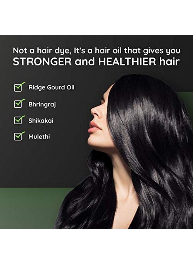 Satthwa Kalika Hair Oil Make Your Hair Naturally Darker Helps Fight Greying Of Hair Naturally Suitable For All Types Hair Men And Women (300Ml Pack2)  - Image 3