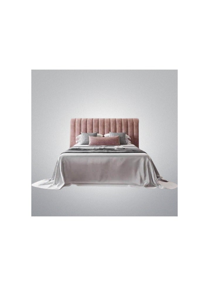 Malazhouse Button tufted bed, Kashmir - 180cm - in soft fabric with a button-tufted headboard - 180 cm - Dimensions: 120cm height x 195cm length – 195L x 120H x 180W - Image 3
