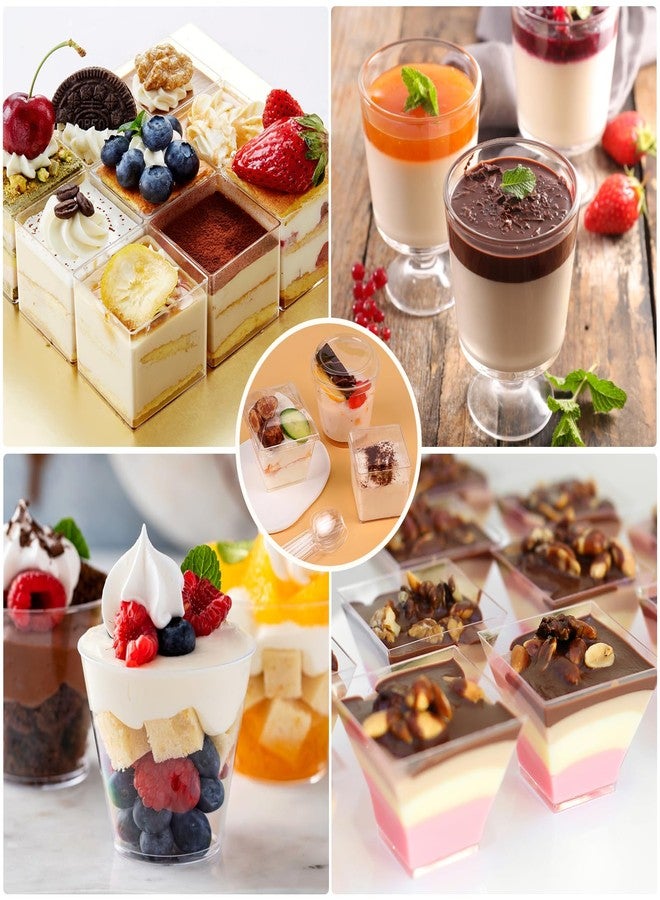 LifeIdeas 430 Pack Mini Dessert Cups with Spoons and lids - Image 3
