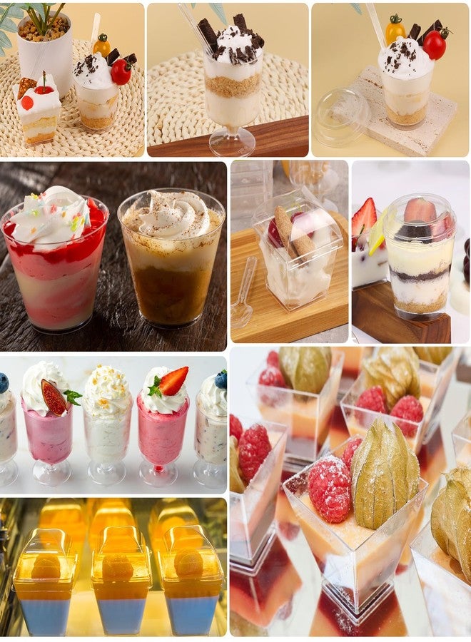 LifeIdeas 430 Pack Mini Dessert Cups with Spoons and lids - Image 5