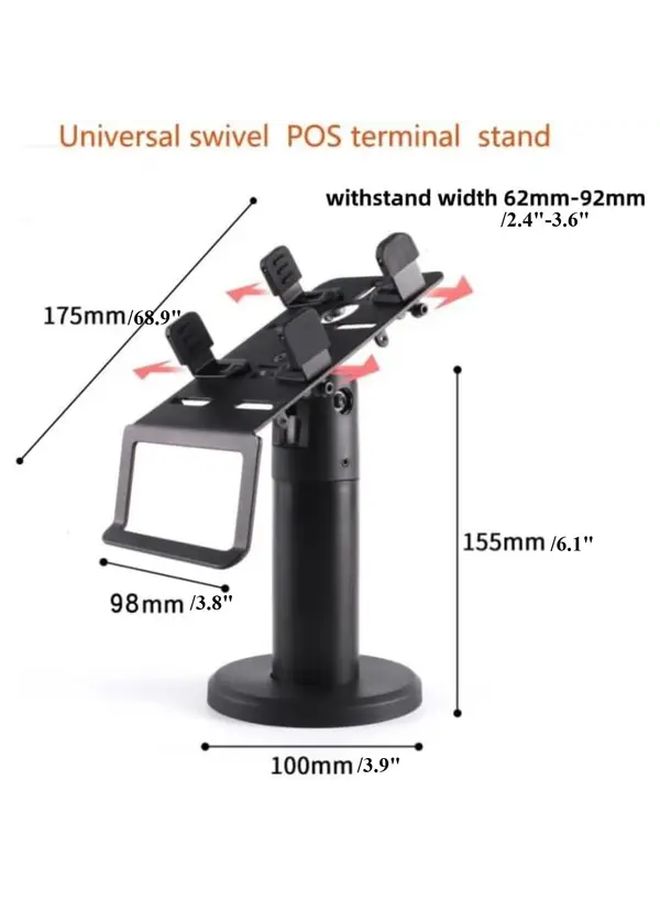 Universal Adjustable Desktop POS Machine Stand Card Reader Holder Black - Image 3