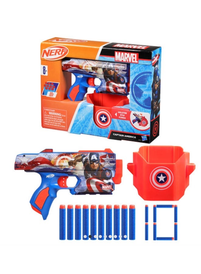 HASBRO - NERF Hasbro Nerf Captain America Blaster Toy for Kids - Image 2