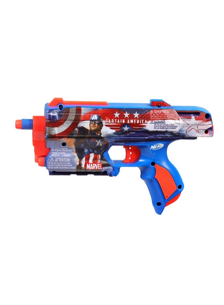 HASBRO - NERF Hasbro Nerf Captain America Blaster Toy for Kids - Image 3
